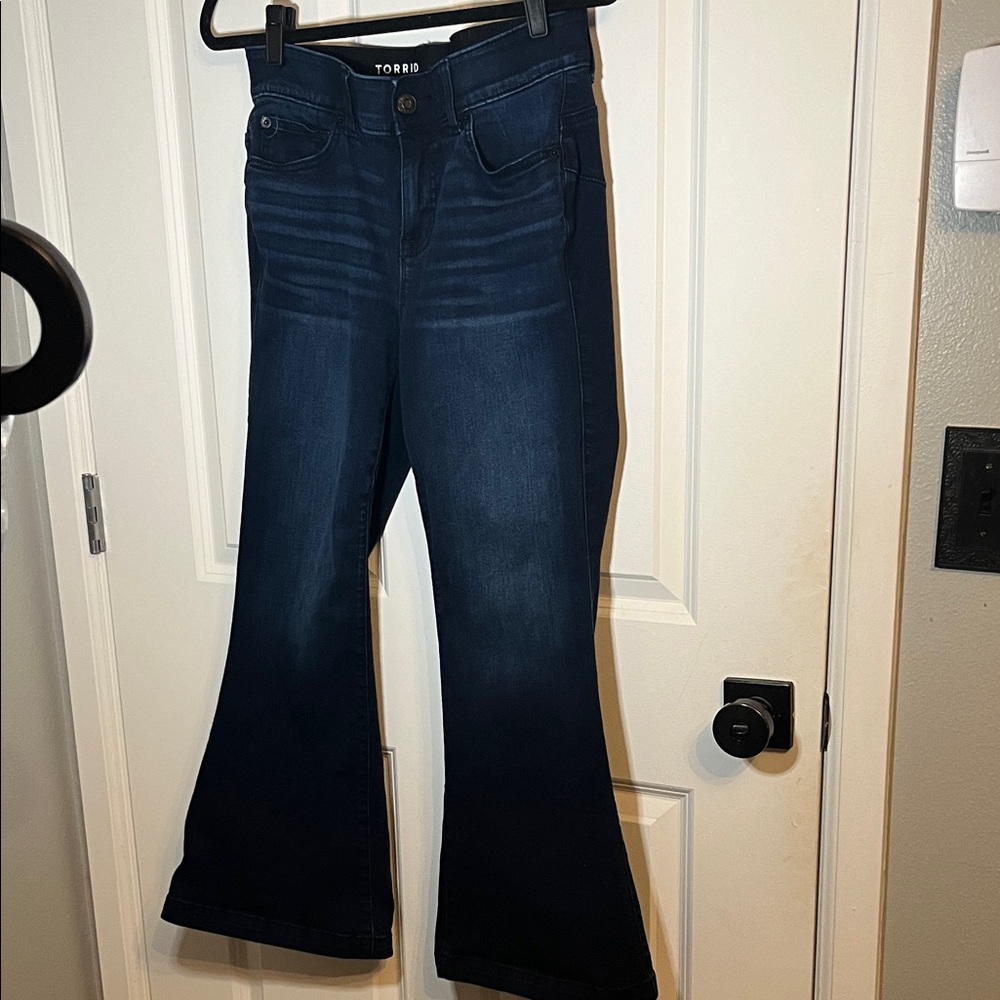 Torrid Women's Dark Blue Flare Jeans